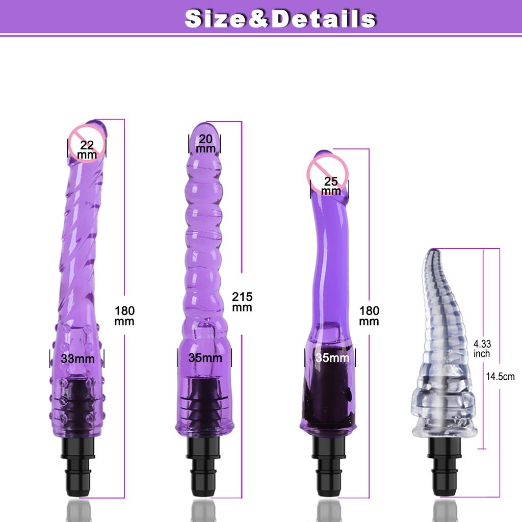 Massage Gun Head Automatic Sex Machine Male Female Sex Toy Masturbator Enhance Pleasure Dildo Vibrator Adult Gift for Couples 18