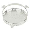 Fruit Tray Retro   Round Large Capacity Handle Design Decorative Strong Alloy Fruit Bowl for Party Family Bar Cafe