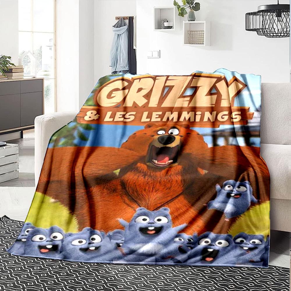 Grizzy & Lemmings Blanket Soft Warm Cozy Suitable for Chair Office Chair Bedding for All Seasons Modern Best Holiday Gift for Friends Family