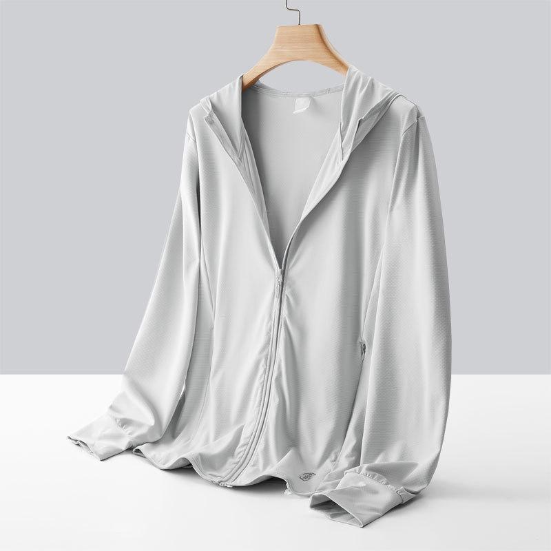 Unisex Summer Ice Silk UV Protection Jacket: Lightweight, Breathable, Sunproof.