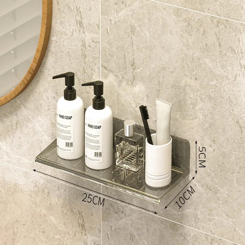 

Bathroom storage without holes, bathroom mirror cabinet, storage box, wall mounted washbasin, makeup remover cotton rack