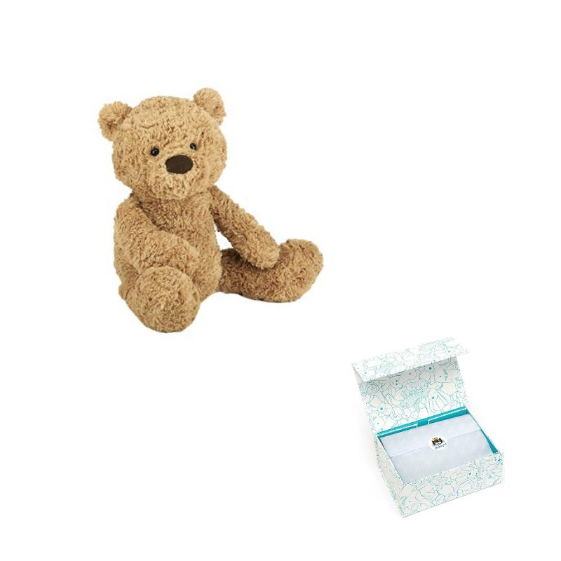 JELLYCAT Bear Series Animal Cute Silly Bear Teddy Pacifier Doll Plush Doll 38cm/50cm/58cm High