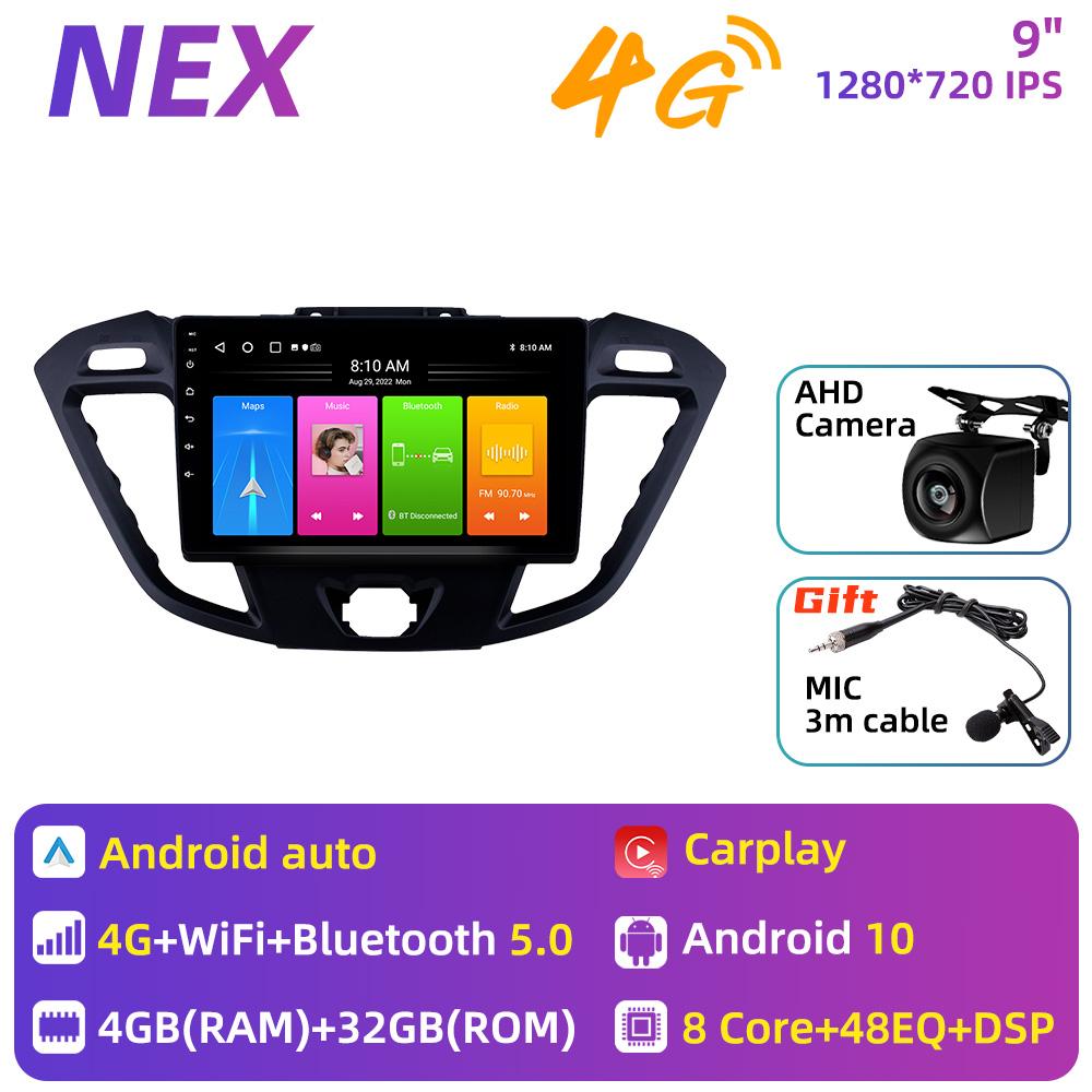For Ford Transit Tourneo Custom 2013 - 2021 Car Radio 2 Din Android Multimedia Player Screen Head Unit Navigation Carplay Stereo