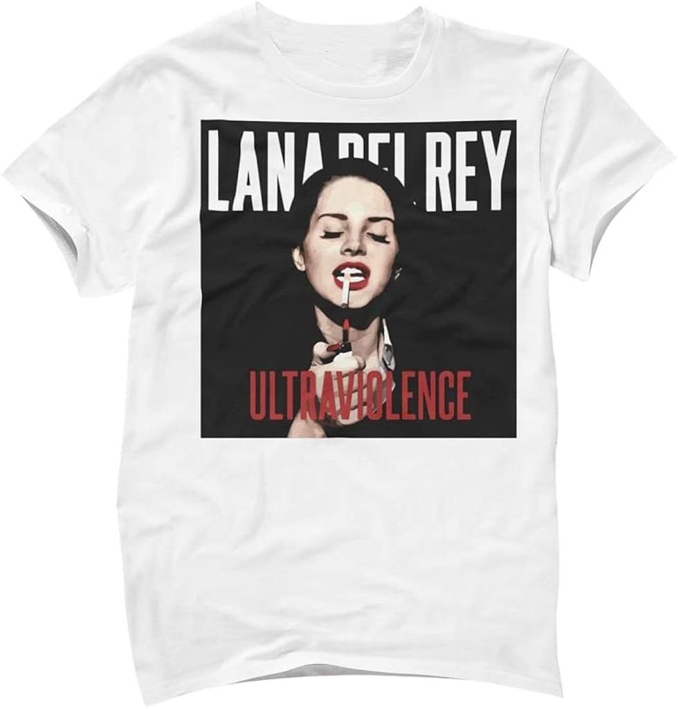 Rare Hot Lana Del Rey Ultraviolence White Cotton S to 5XL Shirt SN293