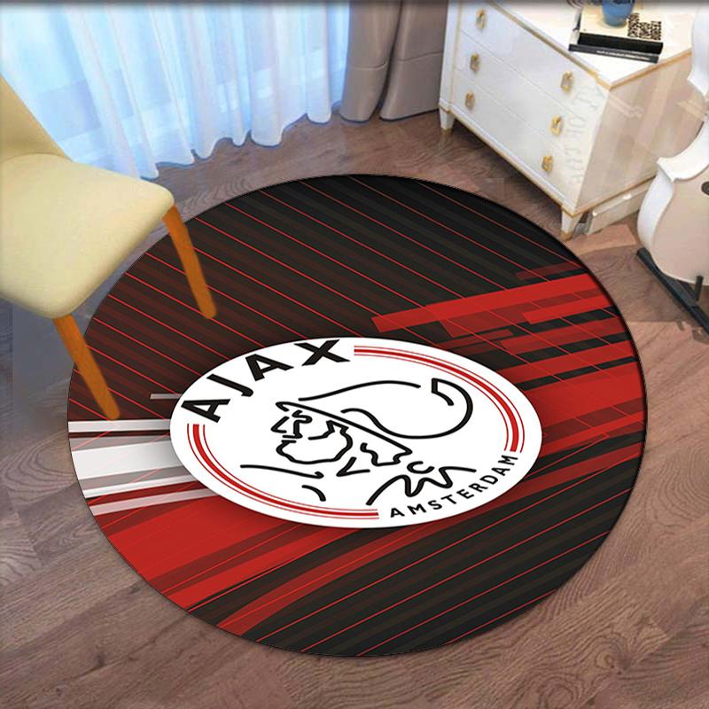 Ajax Printed Round Rug Carpet Chair Rug Area Rug Entryway Doormats,for Office Chair Living Room Bedroom Kitchen Room.