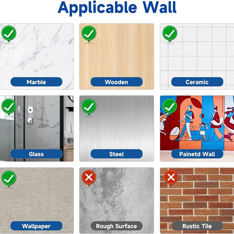 300ml 2 Chamber Shower Soap Dispenser Wall Mounted for Shower Wall Shampoo and Conditioner Dispenser Bathroom Hotel with Labels