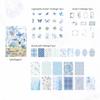 100pcs/set Mixed Material Pack Flower Series Hollow Lace Handbook Border Primer Paper DIY Decorative Sticker Notes Scrapbook