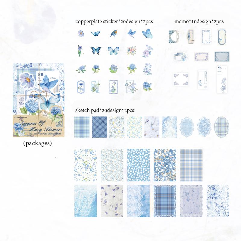 100pcs/set Mixed Material Pack Flower Series Hollow Lace Handbook Border Primer Paper DIY Decorative Sticker Notes Scrapbook