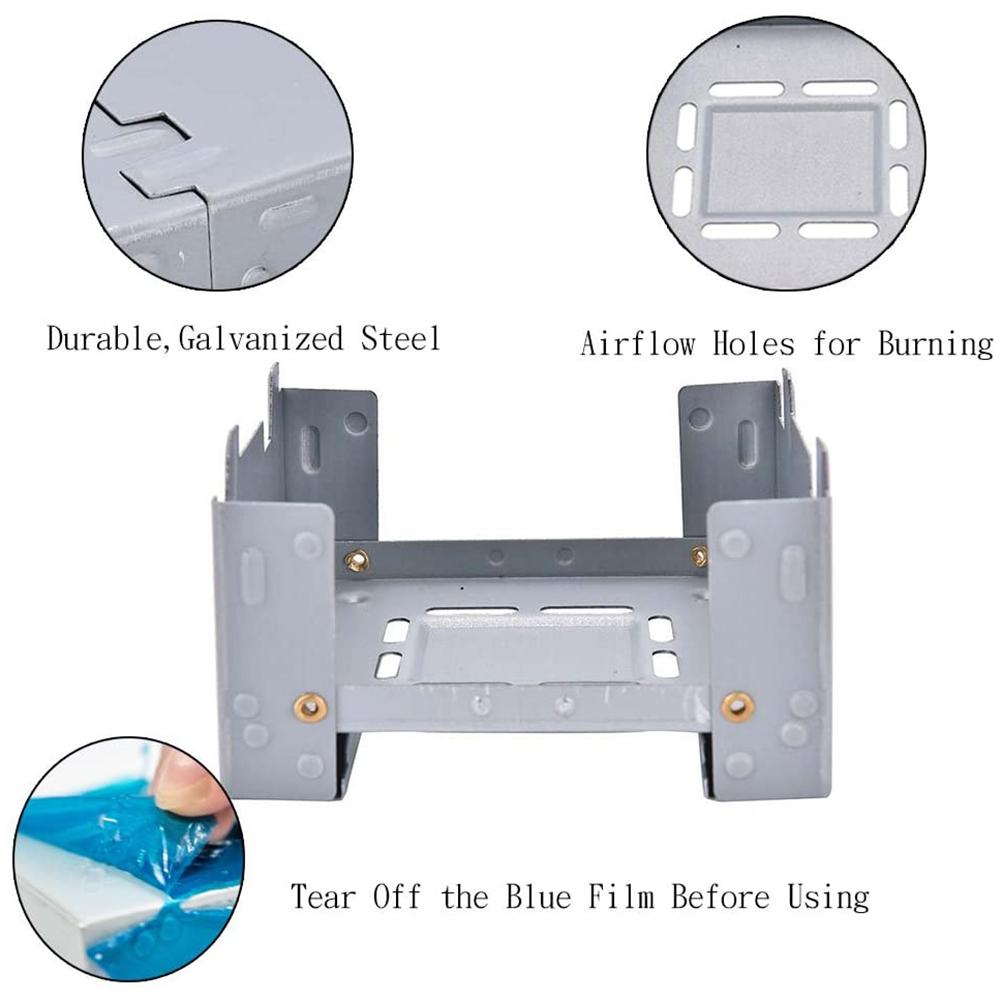 Folding Camping Stove Compact Windproof Stove for Outdoor Emergency Camping Hiking