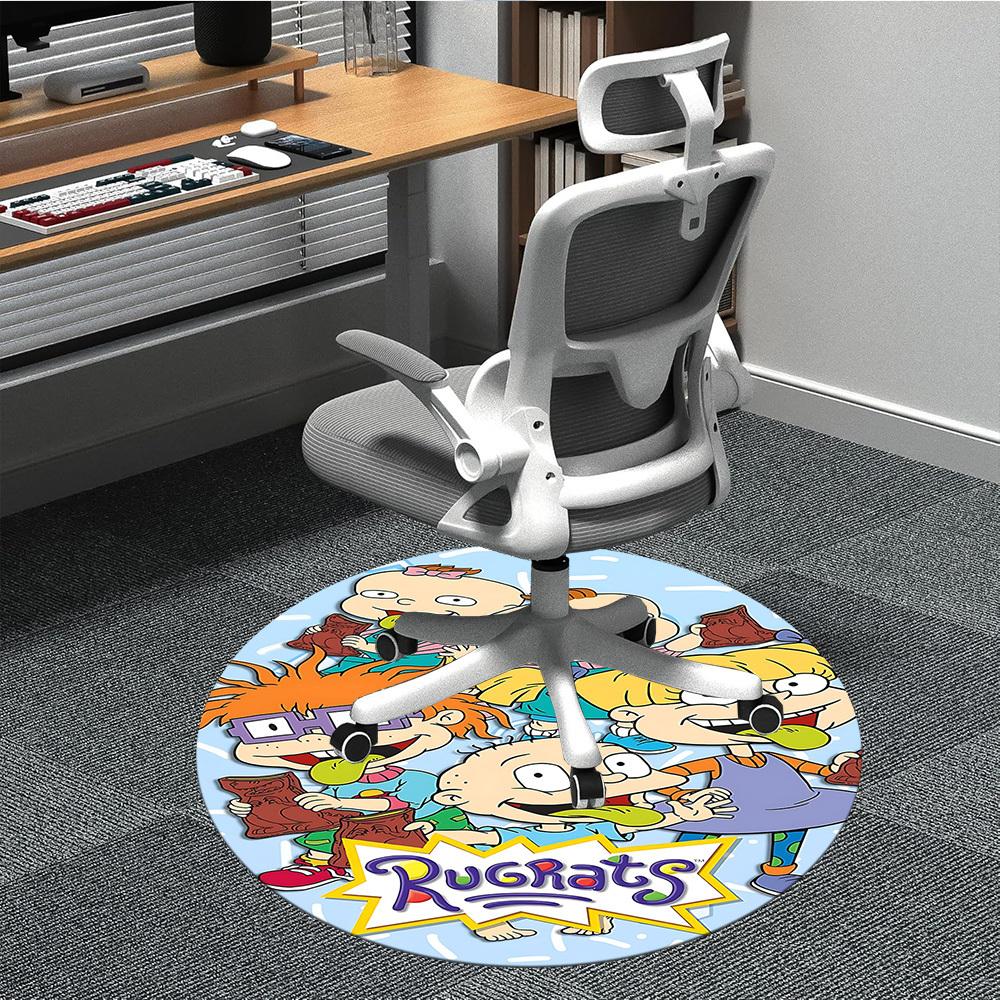 

1pc Rugrats Office Round Area Rug,Bedroom Living Room Home Decor, Room Deco a1016140 80cm by 80cm