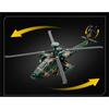 1/46 AH-64 Apache Alloy Utility Attack Advanced Helicopter Model Diecasts Metal Fighter Aircraft Model Sound Light Kids Toy Gift