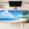 Smooth Non Slip Rubber Keyboard Desk Mat Large Extended Gaming Mouse Pad Summer Beach Palm Tree For Laptop Computer Office