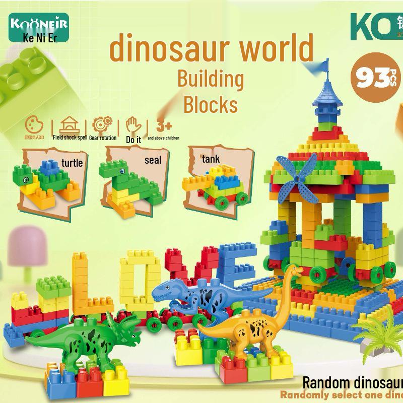 3D Cartoon Dinosaur Building Blocks - Educational DIY Toys for Kids