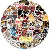 50 Cartoon Pirate Graffiti Stickers Decorative Suitcase Pen Guitar Notebook Waterproof Hot Stickers