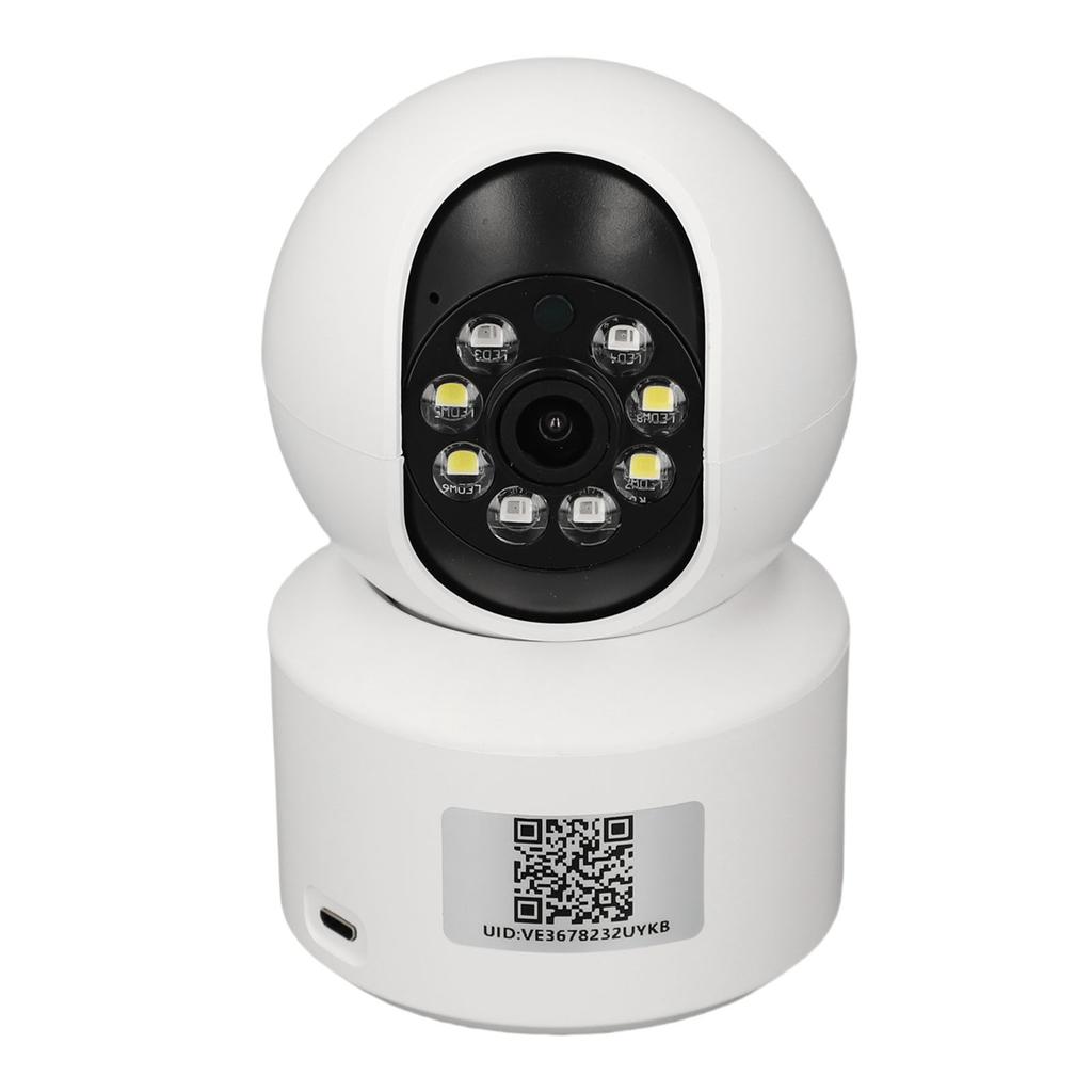 Dual Lens Security Camera 1080P Wireless Home WiFi Security Camera 360 Degree PTZ Rotation Motion