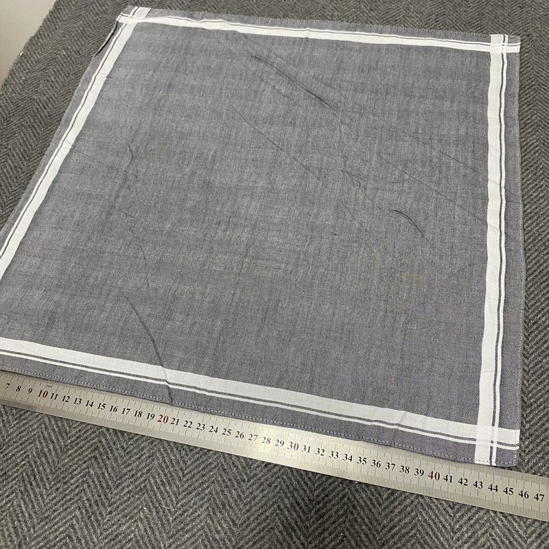 

Vintage Ancient Pure Cotton Small Square Gingham Stripes Handkerchief Retro Artsy British Style Scarf Scarf 5266