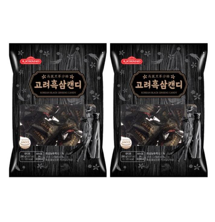 Korean Black Ginseng Candy 280g – Traditional Herbal Sweet