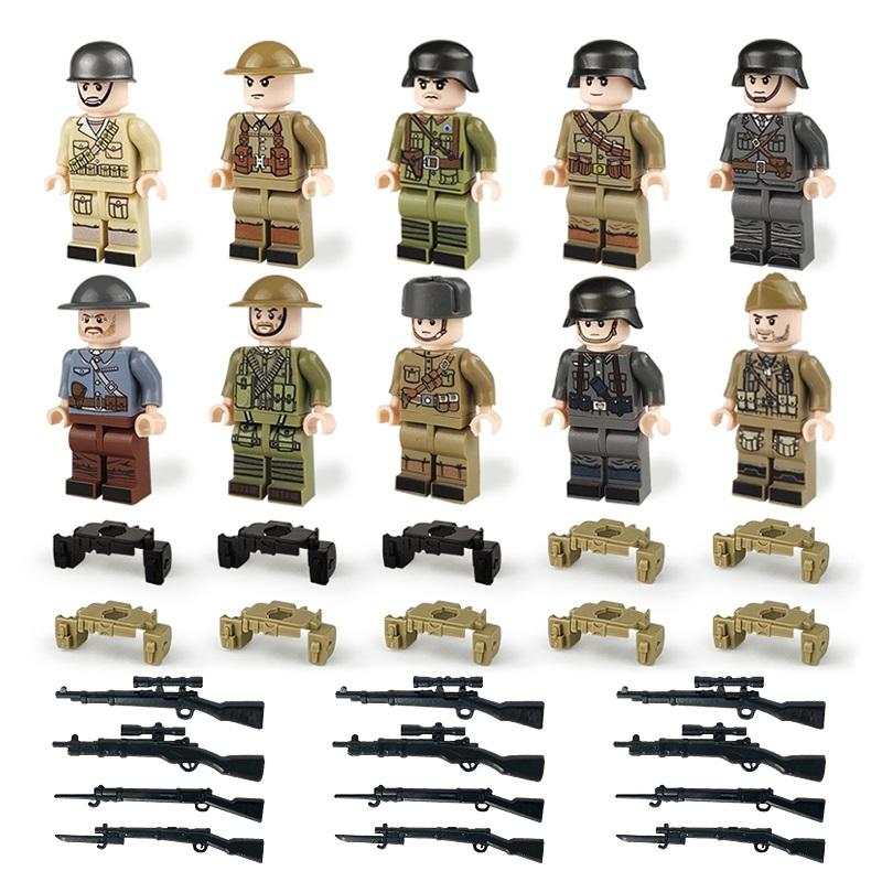 Military Specia Force Soldaten SWAT Gun Waffe Bausteine ​​Kit Ziegel Sets Klassische Waffen Modell Kinder Spielzeug