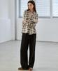 MALOUPE 2173 Double-Pleated Wide Pants (Black)