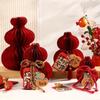New Year Foldable Paper Gourd Hanging Ornament
