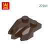 Non-Toxic 135Pcs/Lot 27261 Special 2X 3 Plate With Rocks Building Blocks Moc Accessories Compatible With Brick Children Toys Gift Box