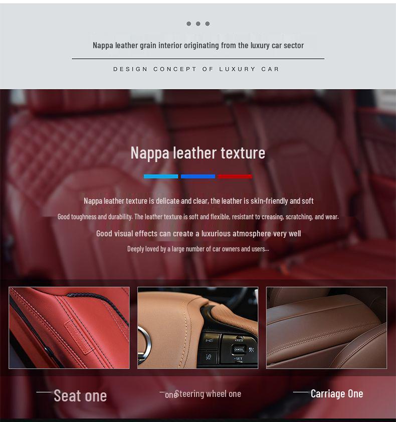 Genuine Leather D-Shaped Steering Wheel Cover - Ultra-thin, Breathable, Anti-slip, Sweat-absorbing, All-season, Universal Fit.