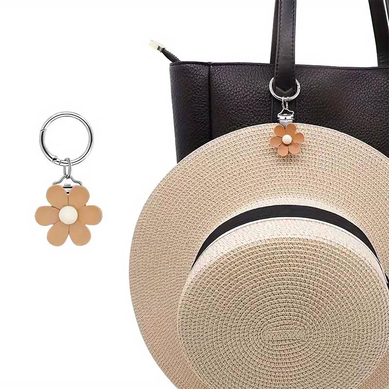 

Модный магнитный зажим для шляпы с подсолнухом, портативная магнитная пряжка для солнцезащитной шляпы, портативный крючок-подвеска для сумки, защита от потери, подвесное украшение кофейный