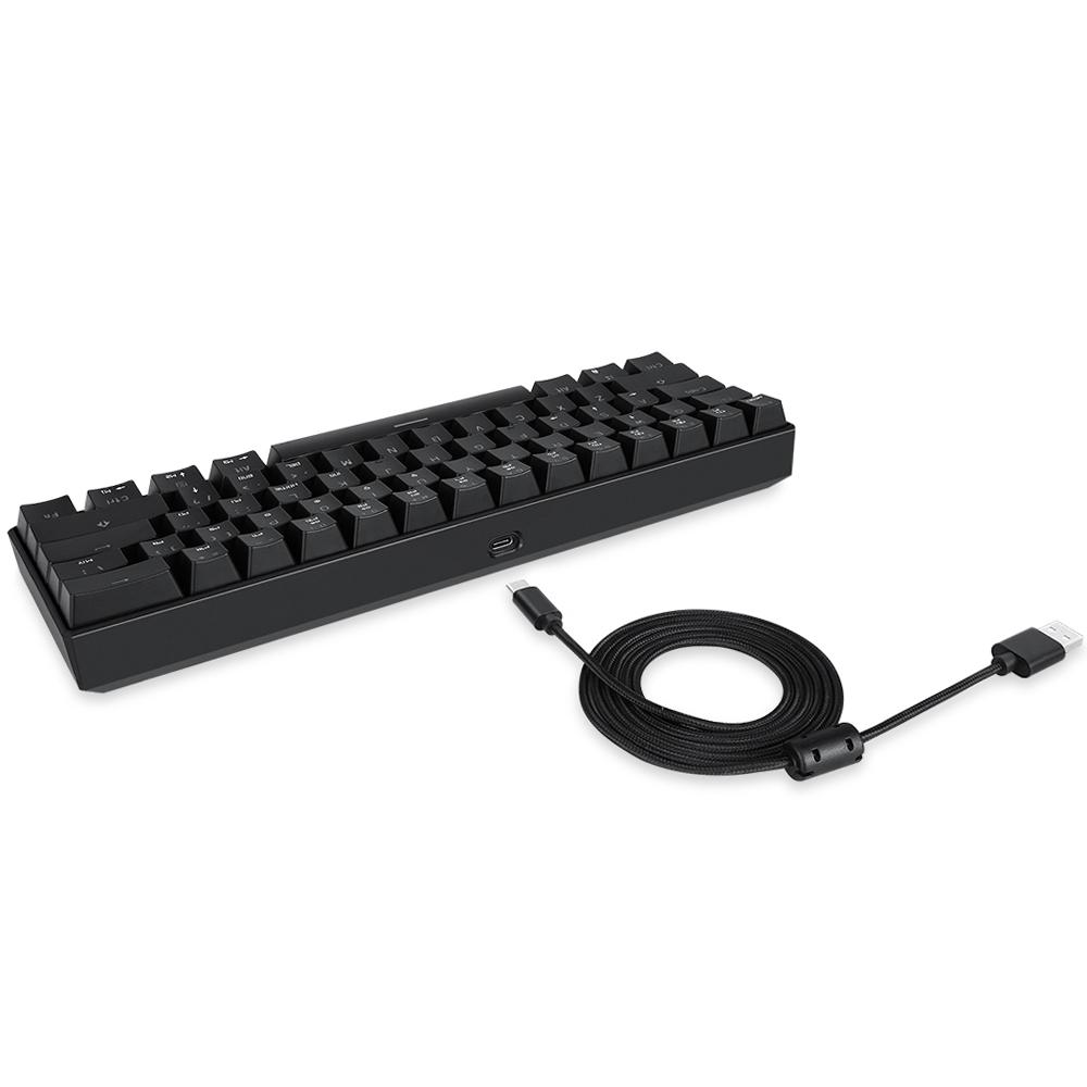 MOTOSPEED CK61 RGB Mechanical Gaming Keyboard OUTMU Red Switches Keyboard 61 Keys Anti Ghosting with Backlight for