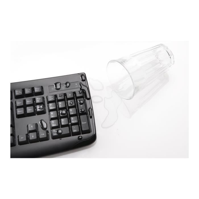 Kensington Pro Fit Low-Profile Wireless Keyboard and Mouse Combo - 2.4 GHz - Black
