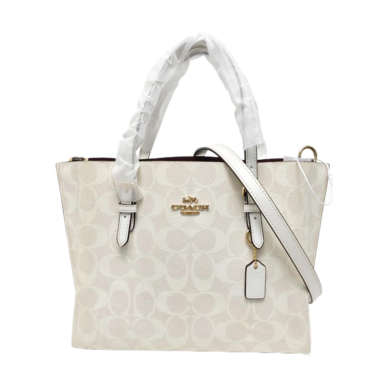 [Pre-Owned] Mollie Logo Detachable Shoulder Strap Faux Leather Shoulder Crossbody Tote Shopping Bag - Very Good #EH6M27 ONE SIZE