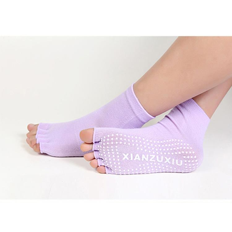 

Sports Non-Slip Dew Finger Yoga Socks Women S Five-Finger Socks Open-Toe Five-Toe Socks Sub-Toe Socks Export One Size светло-фиолетовый