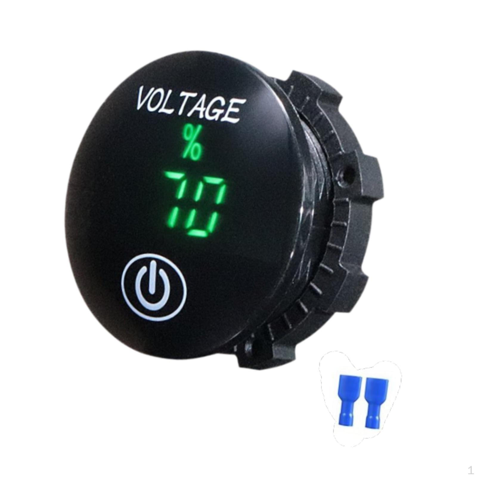 

12V 24V Car Voltage Display Meter Voltmeter Tester Panel Switch зелений