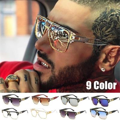 Klassische Luxus-Herren-Sonnenbrille, Glamour-Sonnenbrille für Damen, verspiegelte Retro-Vintage-Quadrat-Designer-Sonnenbrille