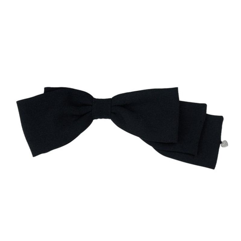 VVV Unbalanced King Ribbon Hairpin _ Black