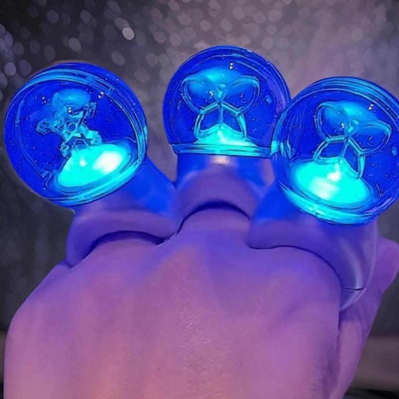 LED Light Up Lightstick Ring for Concerts and Parties Colorful Flashing Modes Light Stick Finger Ring Party Decoration