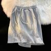 Premium Waffle Casual Shorts Men Sport Loose Wide Leg Running Shorts Letter Beach Baggy Board Cargo Shorts