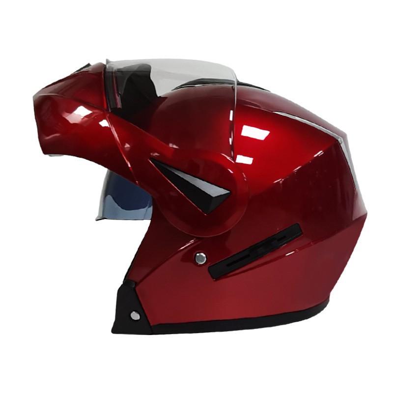 DOT Certified Full Face Motorcycle Helmet With Dual Lens Scooter Electric Bike Riders