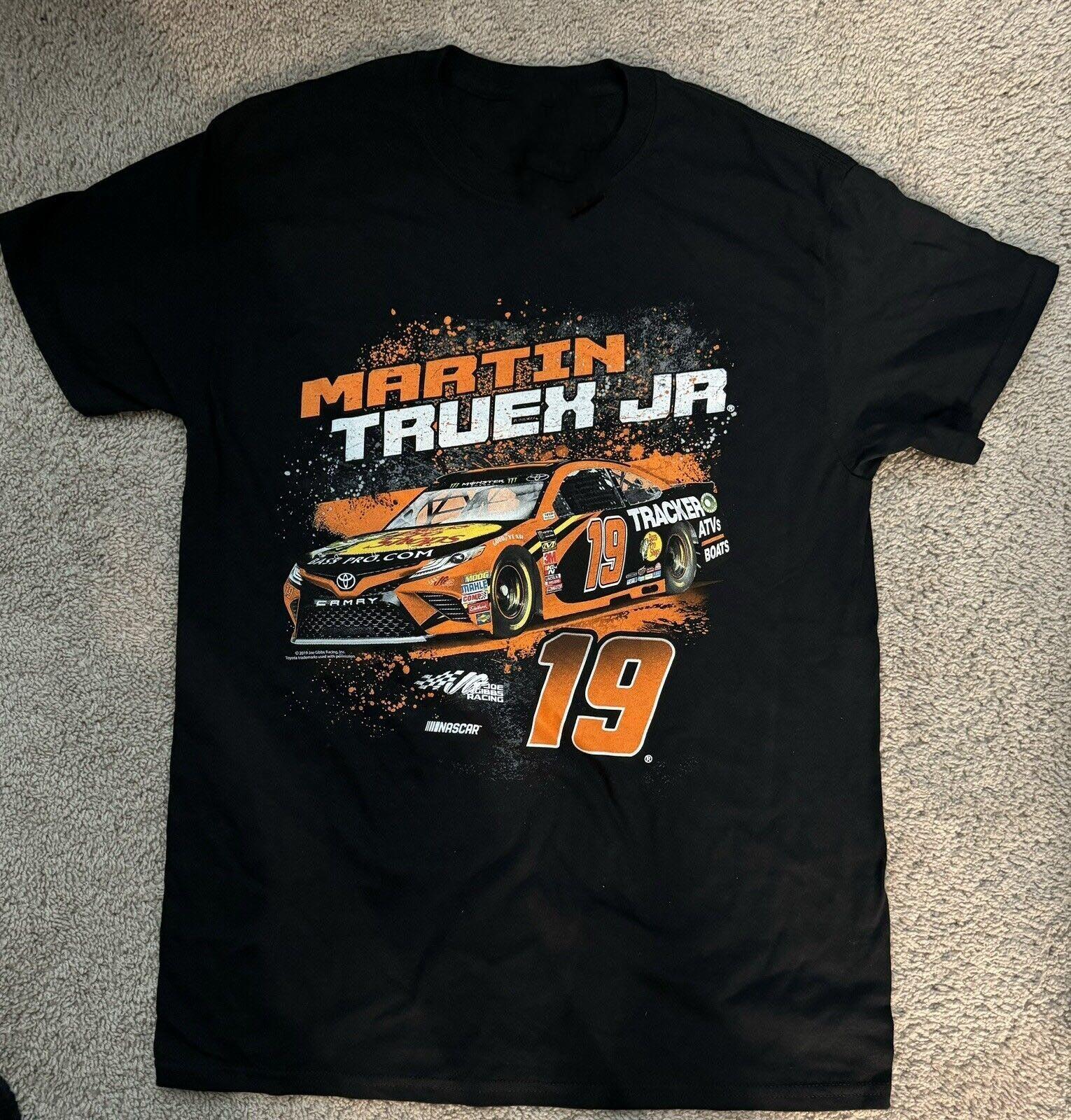 Vtg Martin Truex Jr Racing Heavy Cotton Black All Size T Shirt For Men UR022 M