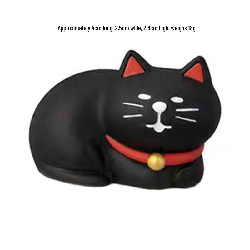 Japanese Cat ZAKKA Resin Ornament - Flower Viewing Festival DIY Blind Box Toy Figure Gift