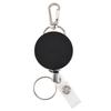 Retractable Metal Keychain Pull Badge Reel Id Lanyard Name Card Badge Holder Reels Recoil Chain Clips Outdoor Anti Lost Key Ring
