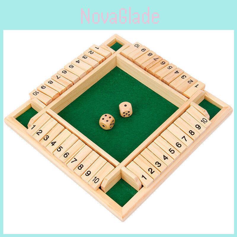Wooden Four-flip Board Toy For Children Family Table Game