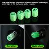 4Pcs Luminous Car Tire Valve Cap For Lexus RX330 IS250 GS300 Fluorescent Night Glowing Decor Wheel Dustproof Tyre Valve Stem Cap
