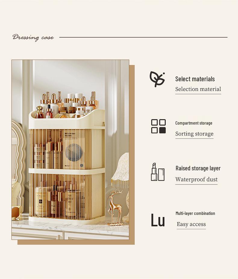 Large Capacity Desktop Makeup Storage Drawer Cabinet