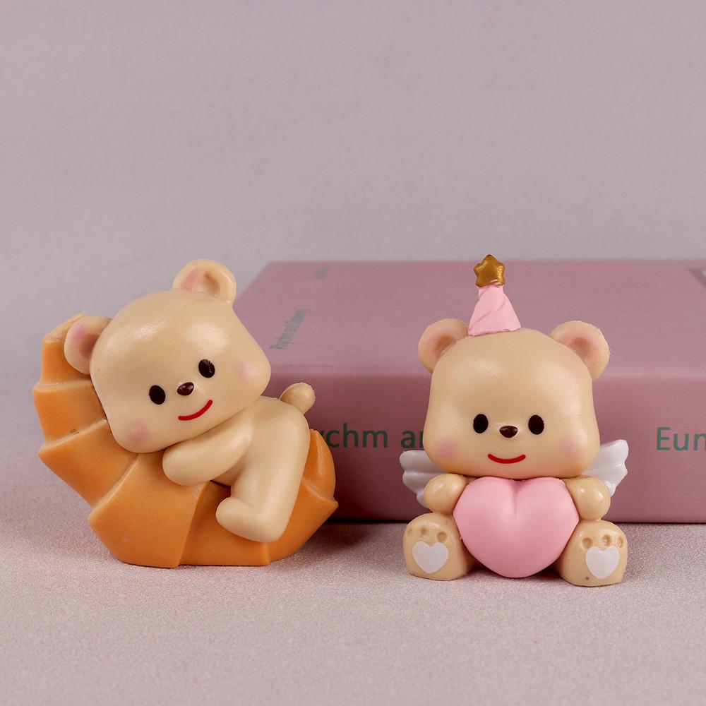 Adorable Butterbear Yellow Butter Bear Cute Blind Box Collectible Figurine Set