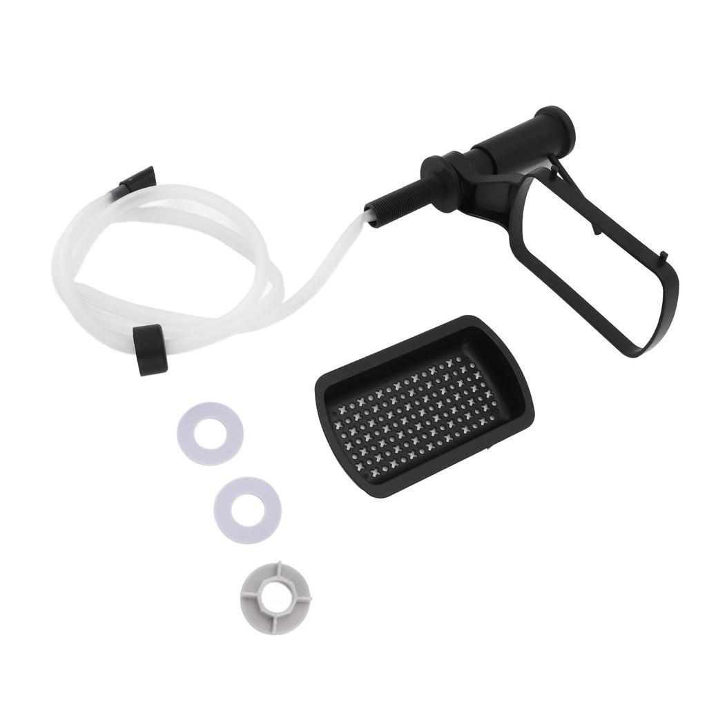 Dozownik mydła na blat zlewu kuchennego, pompka dozująca mydło do naczyń z silikonową rurką przedłużającą