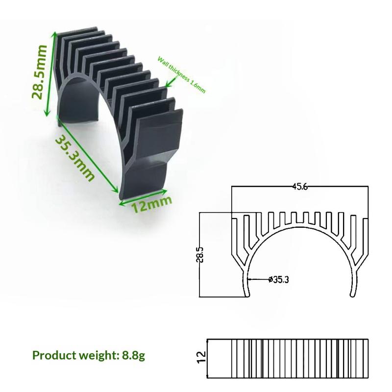 For K1 K1 Max K1C Round Motor Cooling Heat Sink Fasting Heat Dissipation For K1 Max Extuder Motor Heat Sink 3D Printer Parts