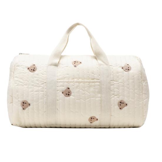 Prešívaná Vyšívaná Taška cez Rameno Crossbody Taška na Plienky pre Bábätká Roztomilá Cestovná Taška s Odnímateľným Nastaviteľným Ramenným Popruhom na Prechádzky Nákupy Pikniky