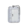 Coach Signature 11 Logo Design Coated Canvas Card Case Mini Women Card Case Blue CBL78-SVNB9