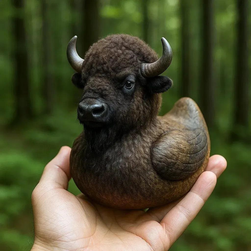 Resin Wildlife Ornament Nature Lover Gift Wildlife Owl Figurine Crocodile Resin Eagle Ornament Buffalo  Wildlife Duck Figurine