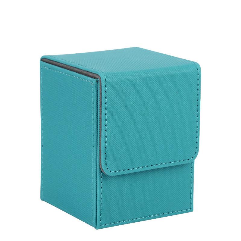 Checkered Vertical Card Box 100+Poker Storage Box Board Game Black Blue Red Green Purple Yellow White Dice Storage Box